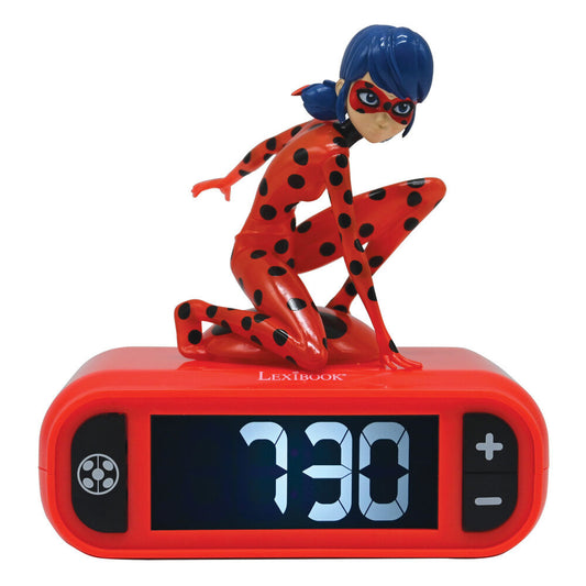 Reloj Despertador Luz Nocturna 3D Prodigiosa Lady bug_0