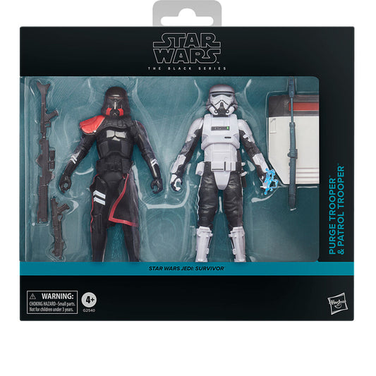 Blister 2 figuras Purge Trooper & Patrol Trooper Jedi Survivor Star Wars 15cm_0