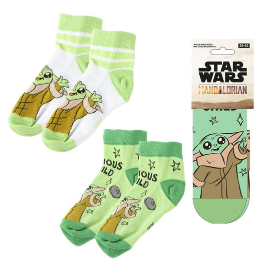 Set 2 pares calcetines Grogu The Mandalorian Star Wars adulto surtido_0