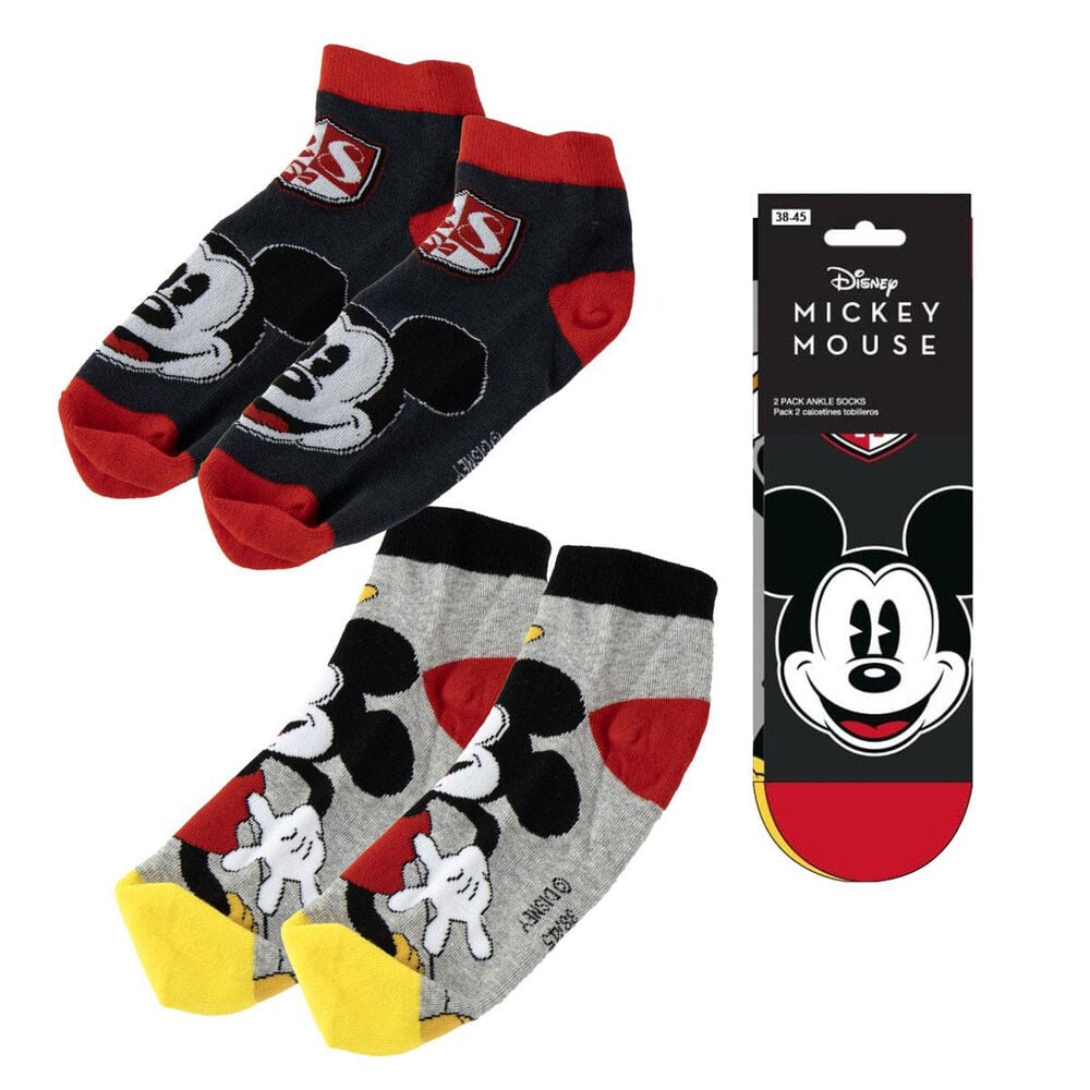 Set 2 pares calcetines Mickey Disney adulto_0
