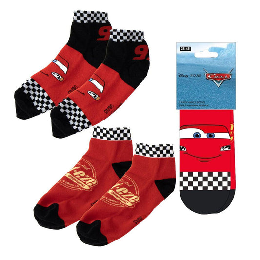 Set 2 pares calcetines Cars Disney Pixar adulto_0