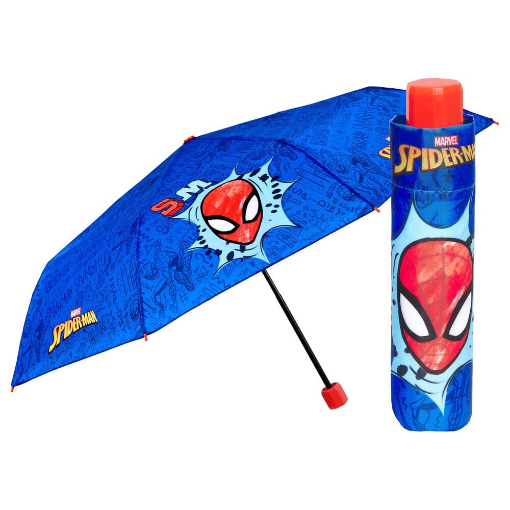 Paraguas plegable manual Spiderman Marvel 50cm_0