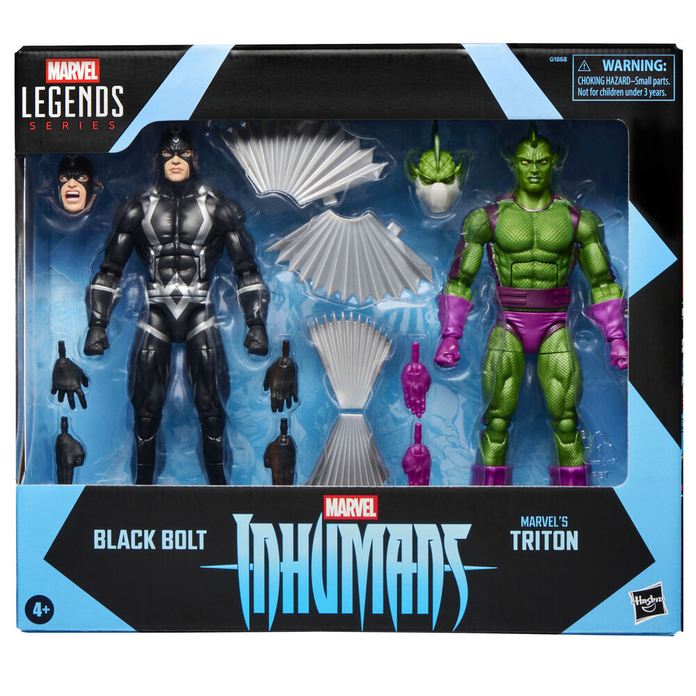 Blister 2 figuras Black Bolt & Triton Inhumanos Marvel Legends Series 15cm_0