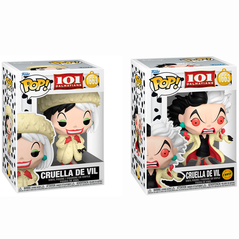 Figura POP Disney 101 Dalmatas Cruella de Vil 5 + 1 Chase_0