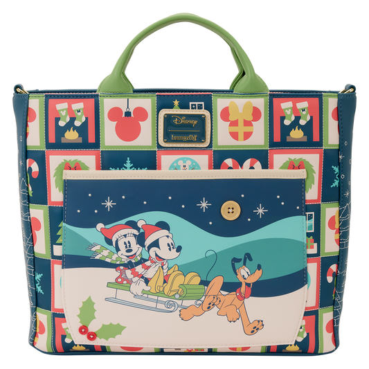Bolso mochila Mickey & Minnie Holiday Disney Loungefly_0