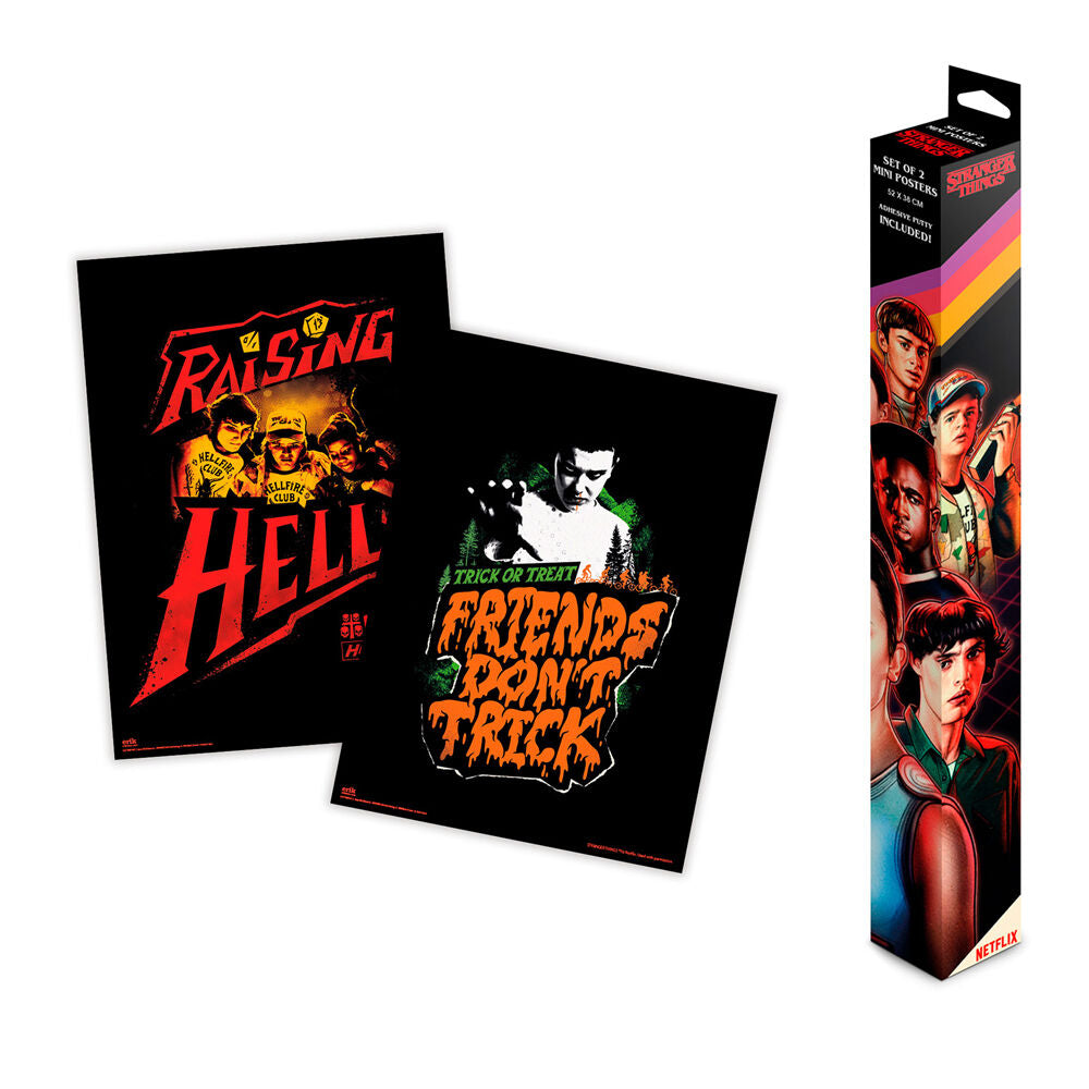 Set 2 mini posters Stranger Things_0