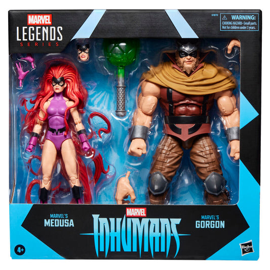 Blister 2 figuras Medusa & Gorgon Inhumanos Marvel Legends Series 15cm_0