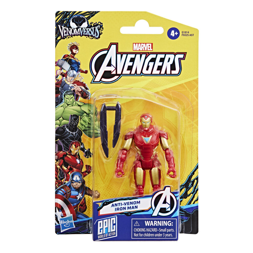 Figura Iron Man Anti- Venom Los Vengadores Avengers Marvel 10cm_0