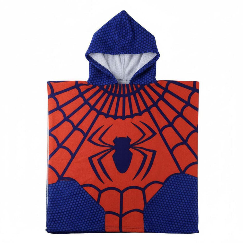 Poncho toalla Spiderman Marvel microfibra_0
