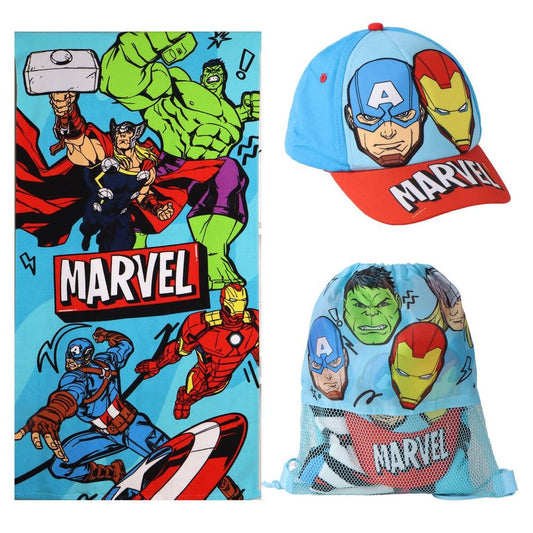 Set toalla + saco + gorra Vengadores Avengers Marvel_0