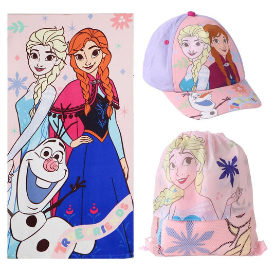 Set toalla + saco + gorra Frozen Disney_0