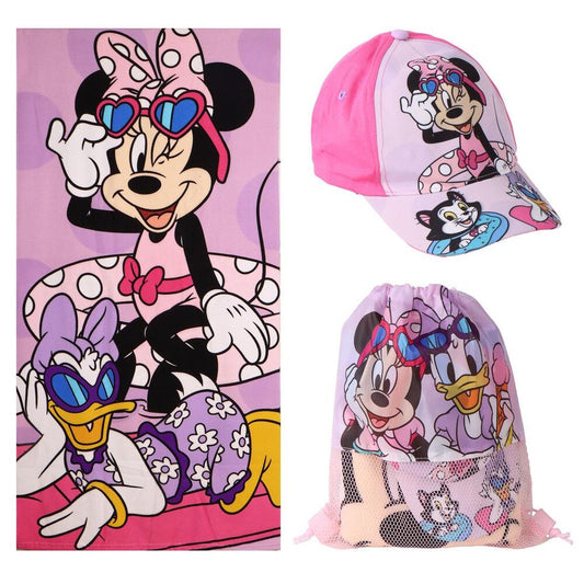Set toalla + saco + gorra Minnie Disney_0