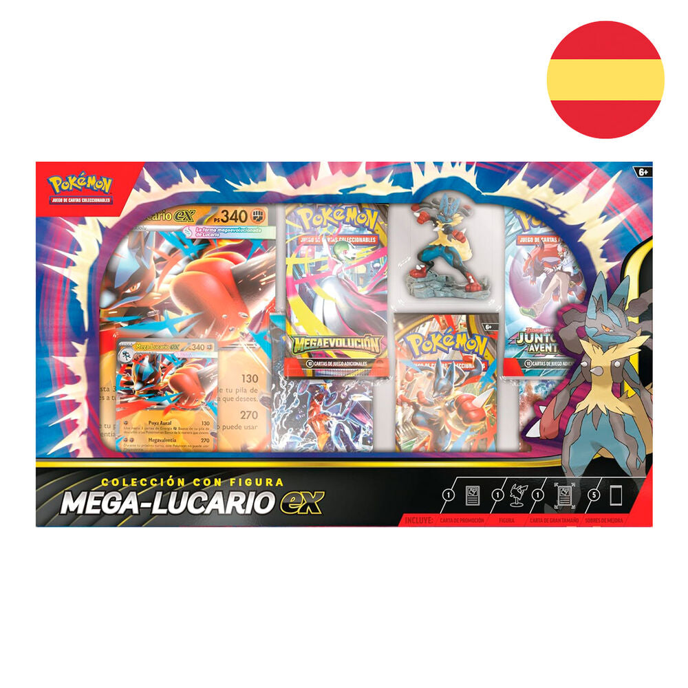 Blister cartas Mega Lucario Ex Pokemon espaÃ±ol_0