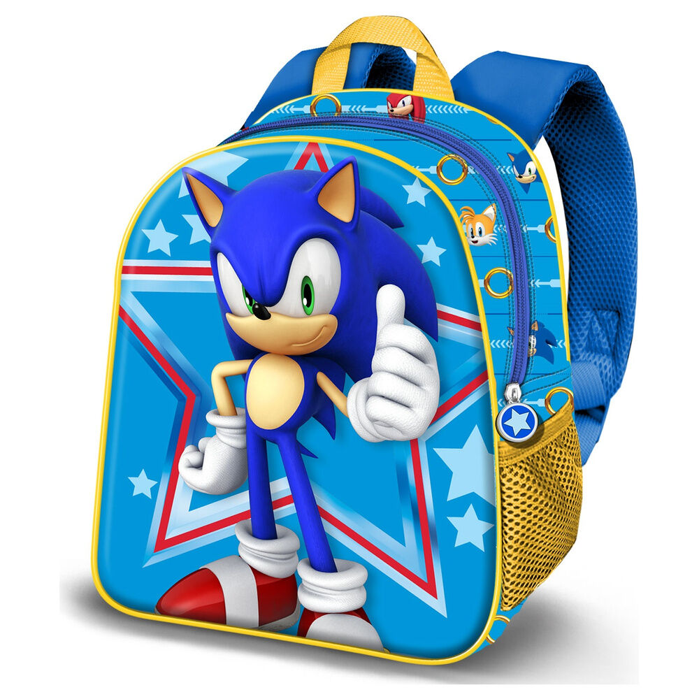 Mochila 3D Star Sonic the Hedgehog 31cm_0