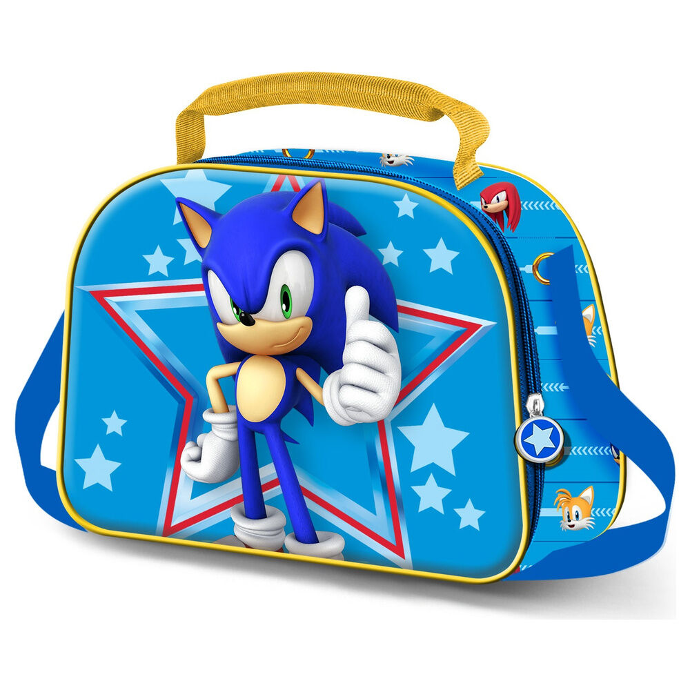 Bolsa portameriendas 3D Star Sonic the Hedgehog_0