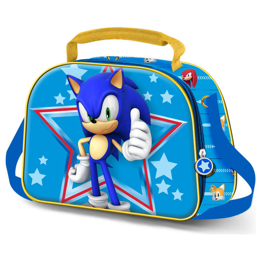 Bolsa portameriendas 3D Star Sonic the Hedgehog_0