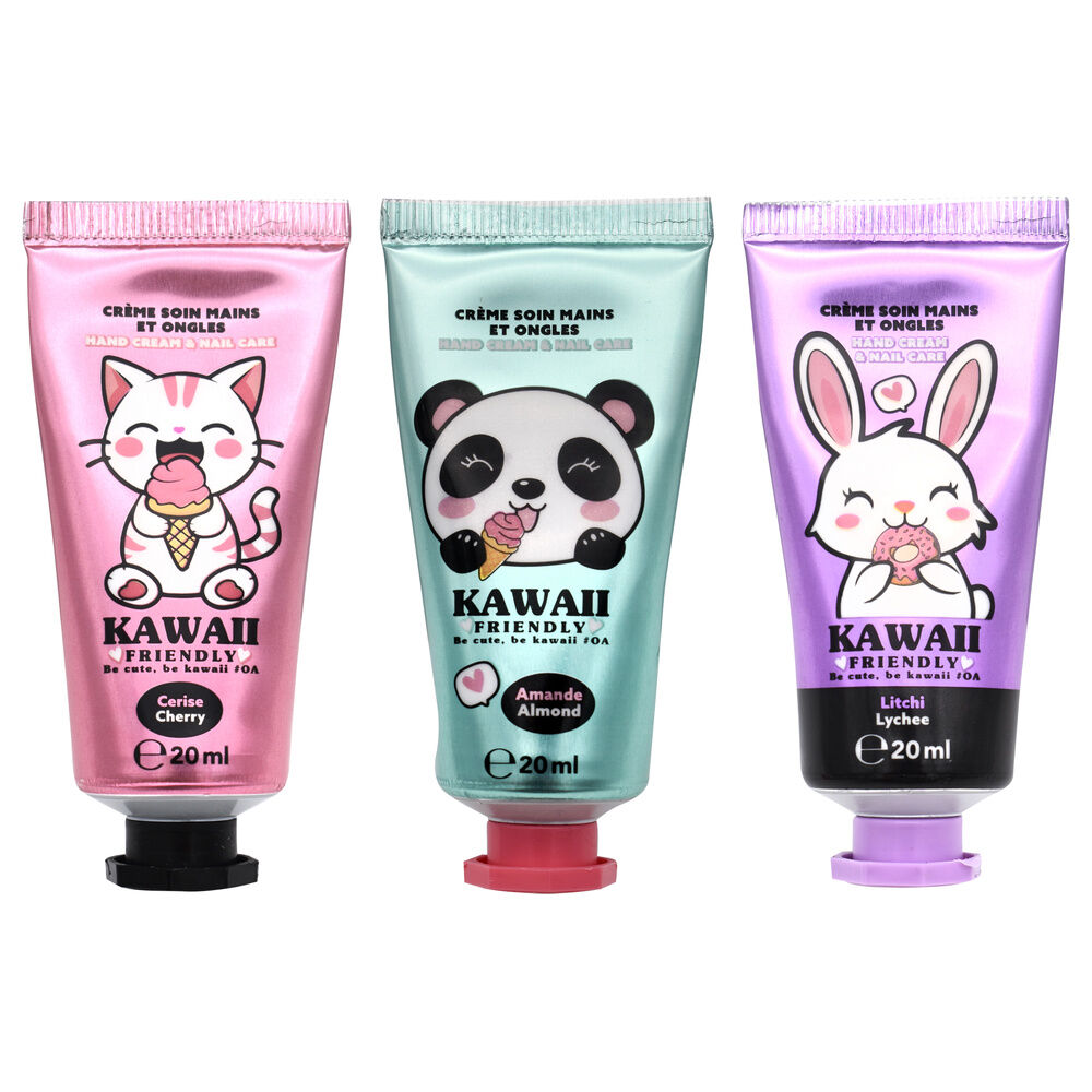 Set 3 Crema manos Kawaii 20ml_0