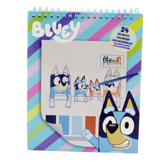 Cuaderno coloreable acuarelas Bluey_0
