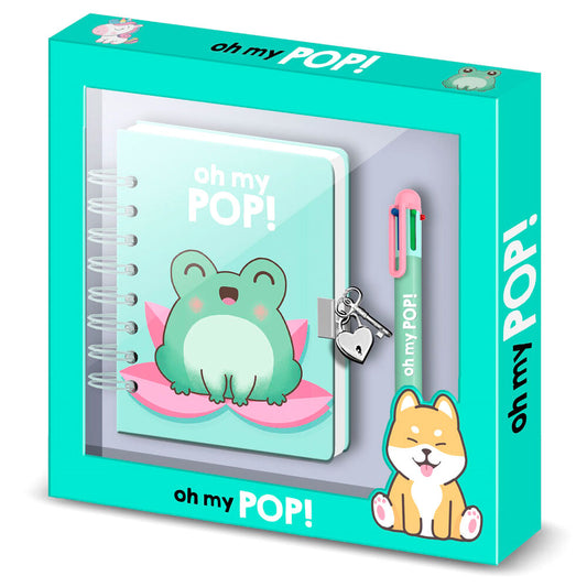 Diario + boligrafo Froggy Oh My Pop!_0