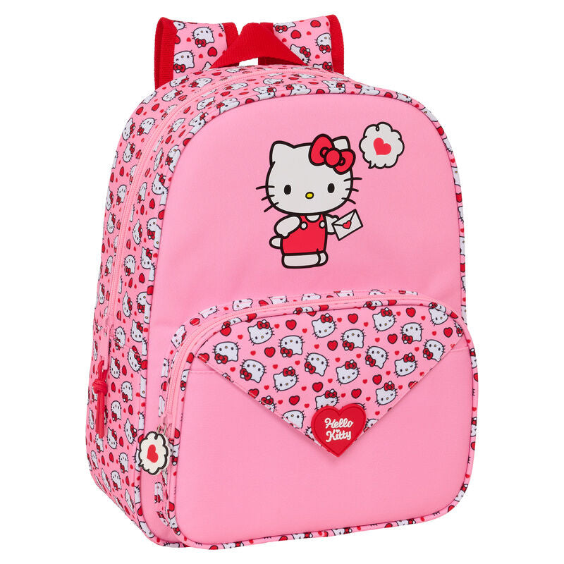 Mochila Hello Kitty 34cm adaptable_0