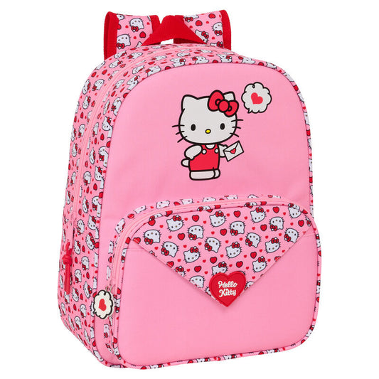 Mochila Hello Kitty 34cm adaptable_0