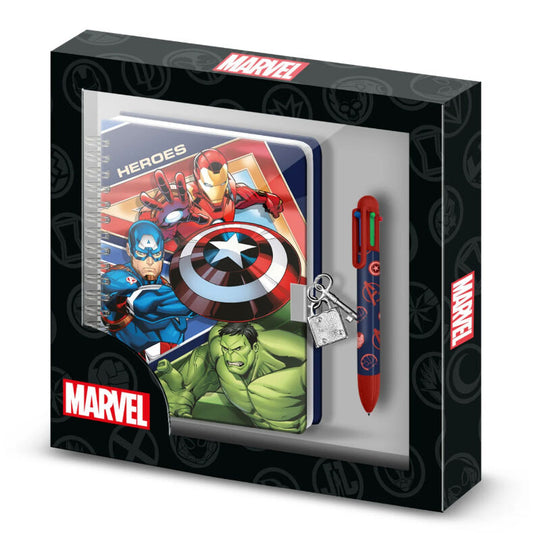 Diario + Boligrafo Los Vengadores Avengers Marvel_0