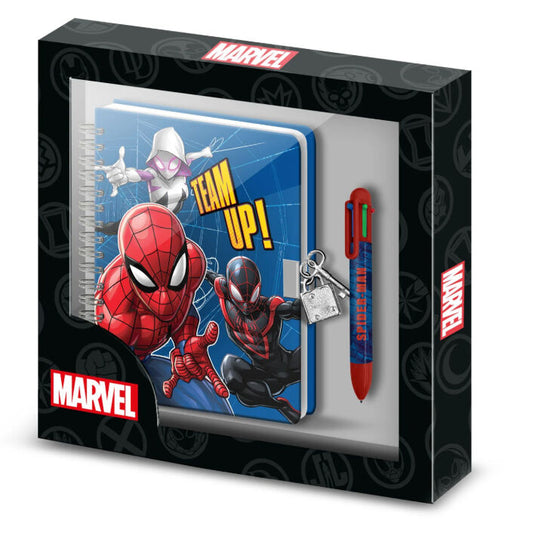 Diario + Boligrafo Spiderrman Marvel_0