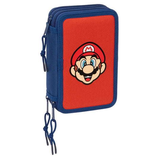 Plumier Mamma Mia Super Mario Bros triple 37pzs_0