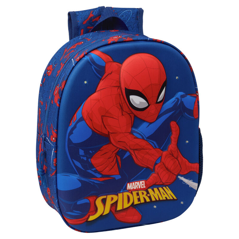 Mochila 3D LED Spiderman Marvel 33cm_0