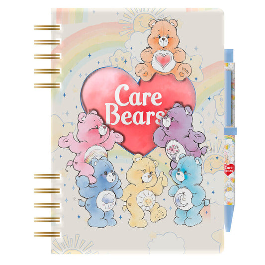 Cuaderno A5 + boligrafo y pegatinas Osos Amorosos_0