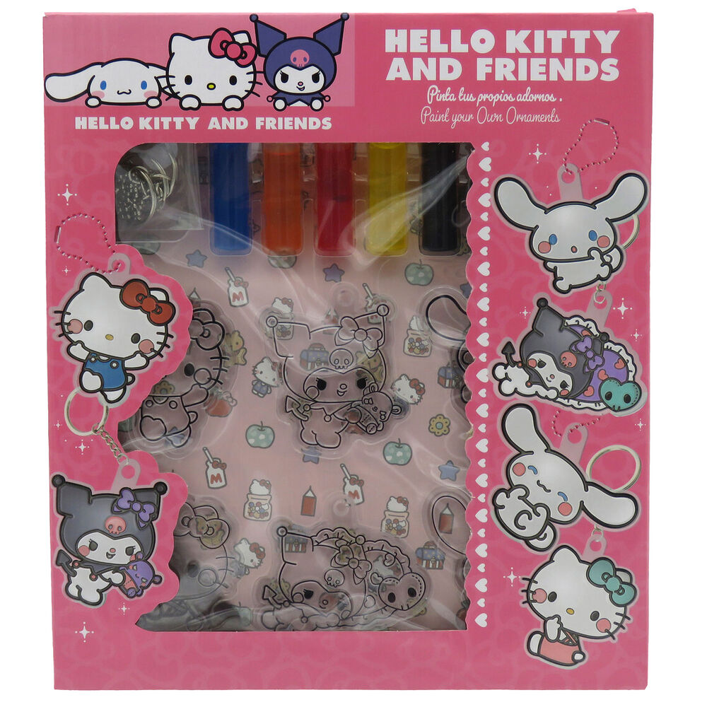 Set Colgadores para pintar Hello Kitty and Friends_0