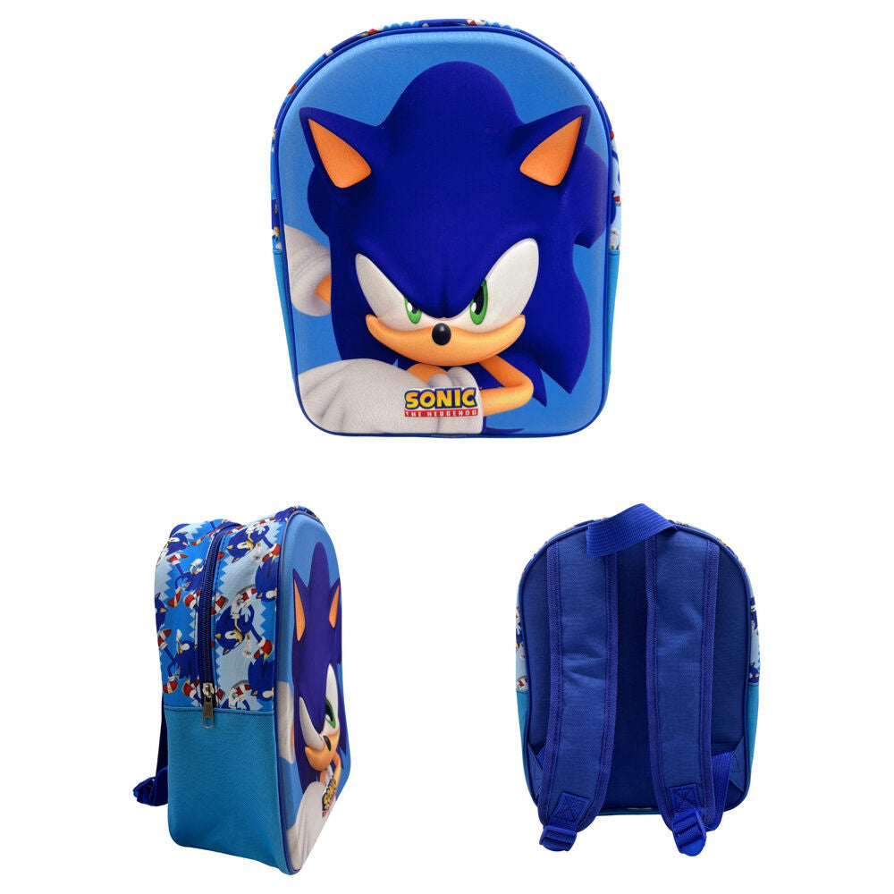 Mochila 3D Sonic the Hedgehog 30cm_0