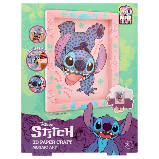 Manualidad papel 3D Stitch Disney_0