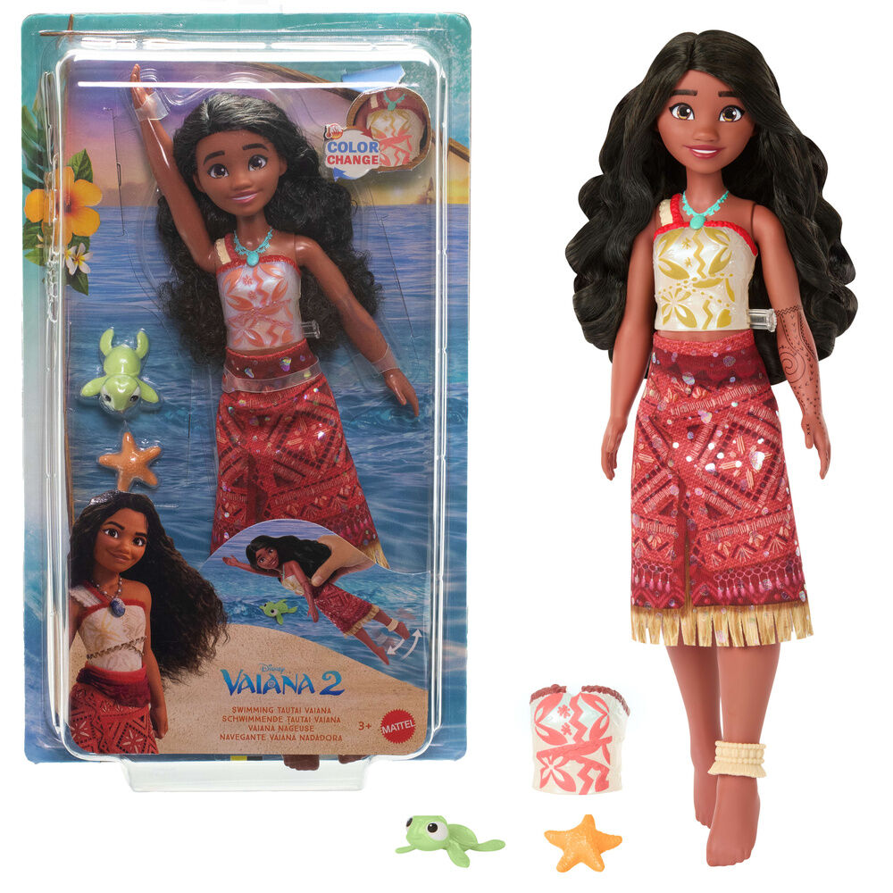 Boneca Disney Vaiana / MATTEL / Tautai Vaiana-Modepuppe / JFF09_0