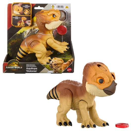 Figurinha MATTEL Jurassic World: Die Wiedergeburt - Primal Protector Aquilops Dolores / Multicolorido / JGC01_0