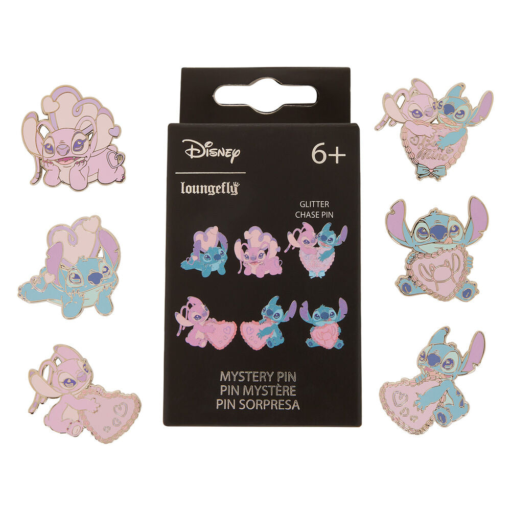 Blind Box Mystery Enamel Pin Angel & Stitch Disney Loungefly surtido_0
