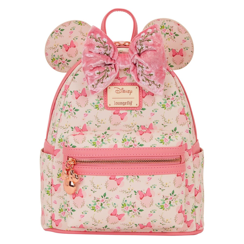 Mochila Floral Minnie Disney Loungefly_0