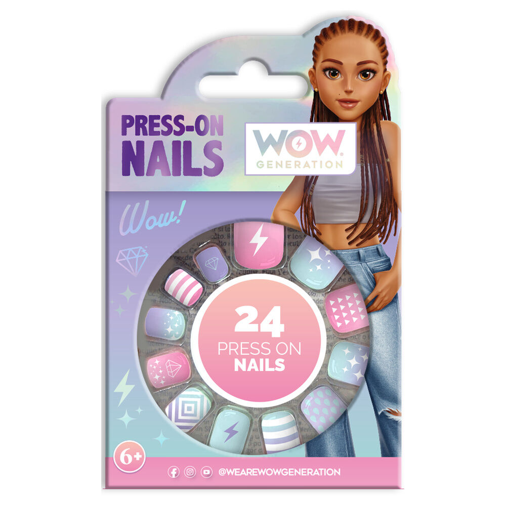 Blister 24 uÃ±as adhesivas Wow Generation_0