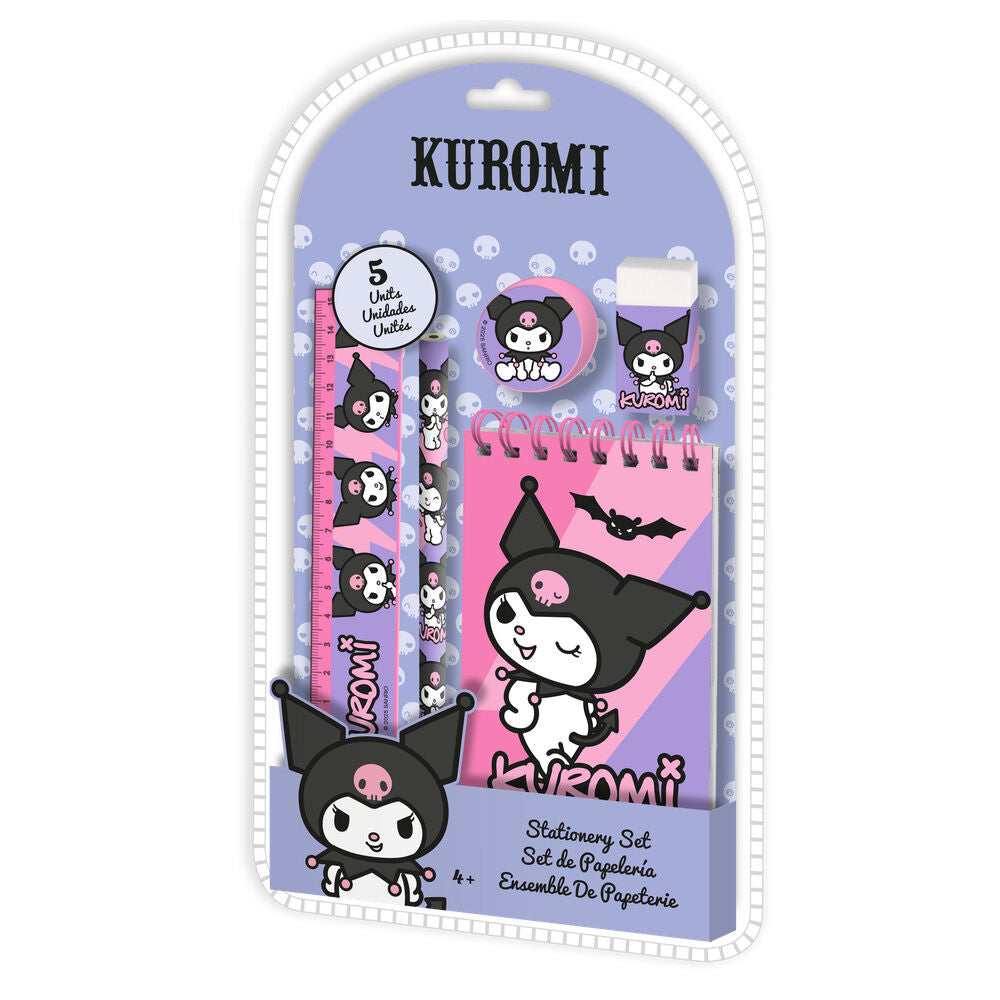 Set papeleria Kuromi Hello Kitty 5pzs_0