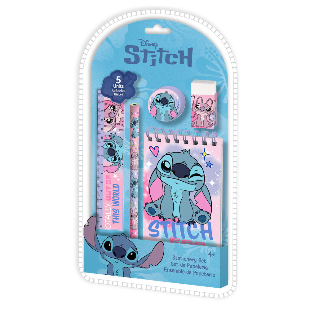 Set papeleria Stitch Disney 5pzs_0