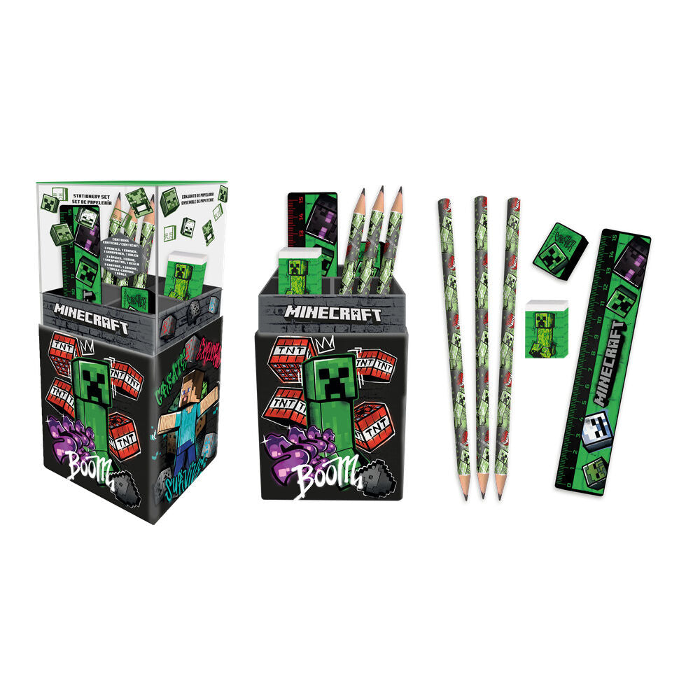 Set papeleria portalapices Minecraft_0