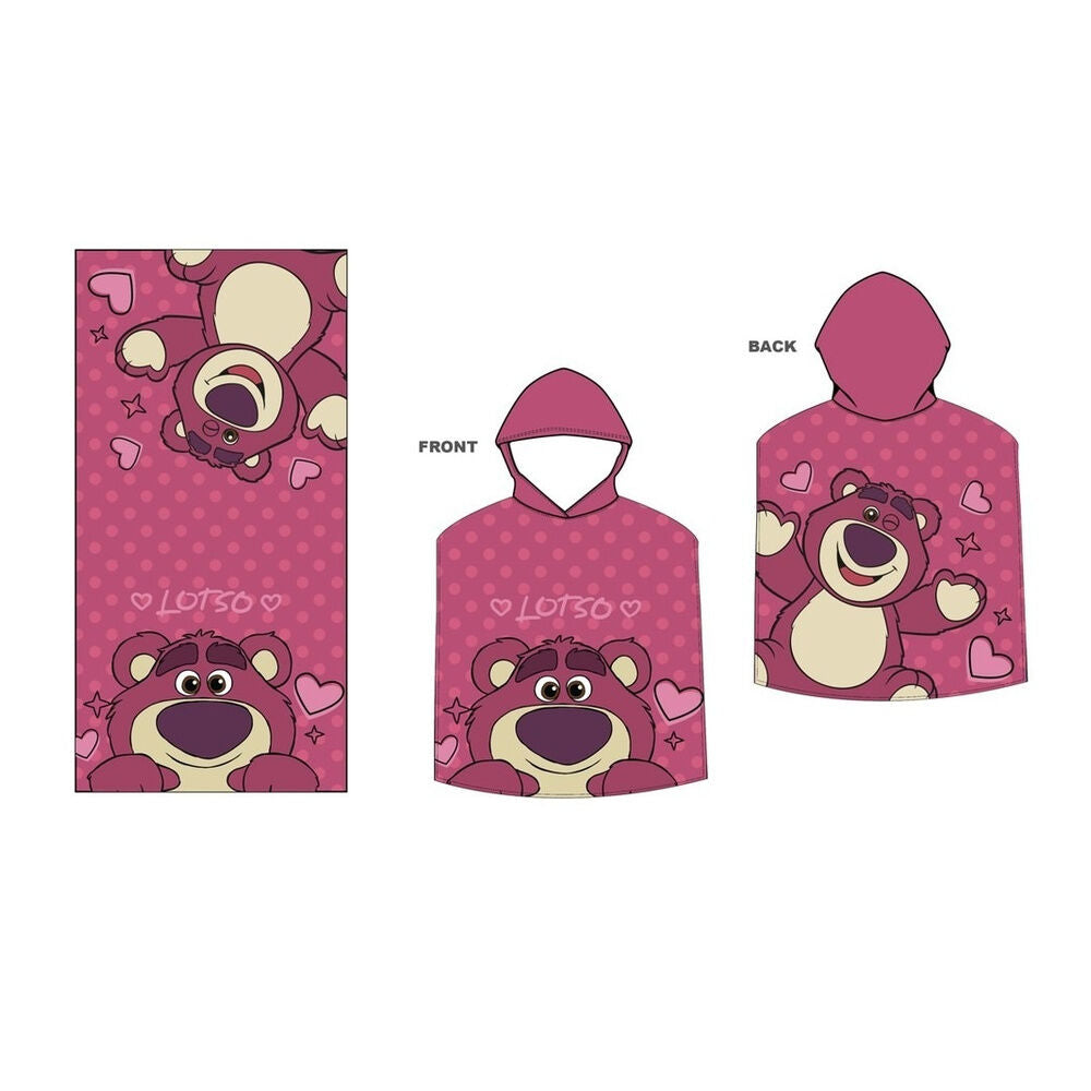 Poncho toalla Lotso Toy Story Disney Pixar microfibra_0