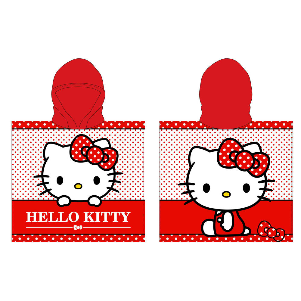 Poncho toalla Hello Kitty microfibra_0