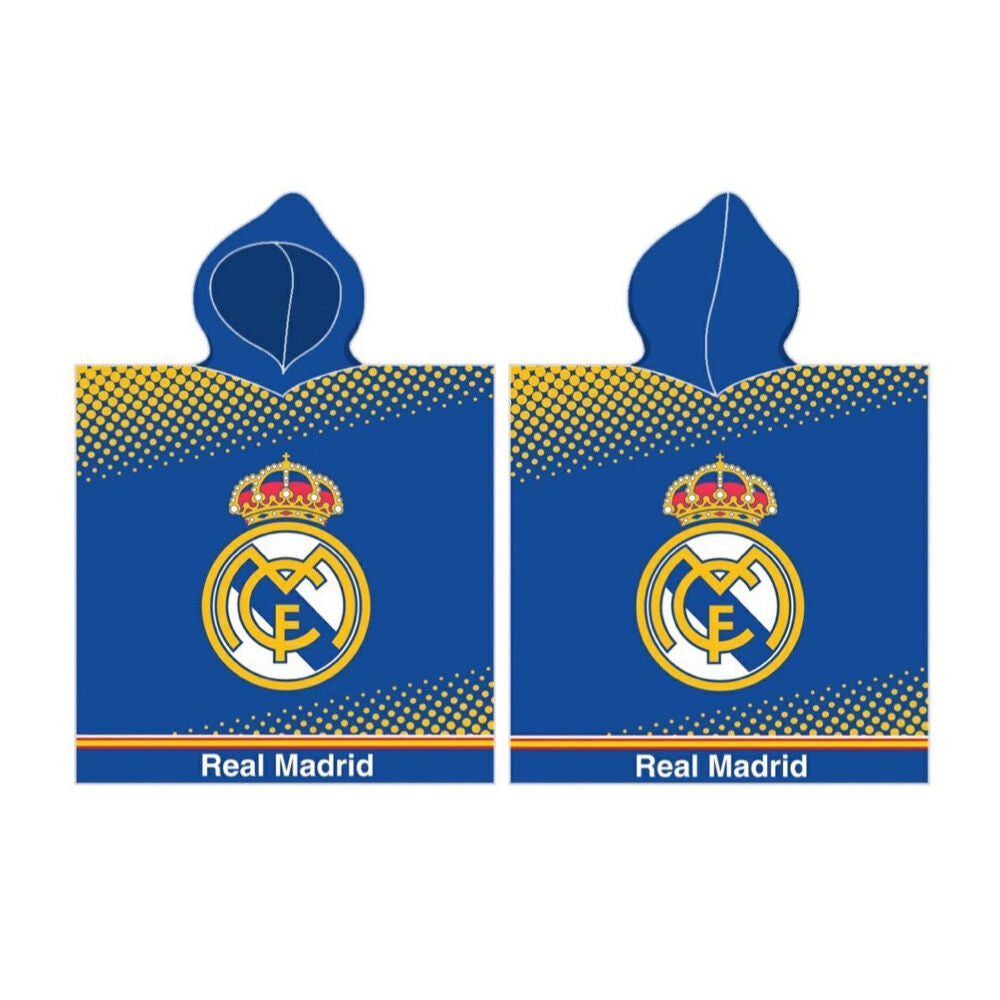 Poncho toalla Real Madrid algodon_0