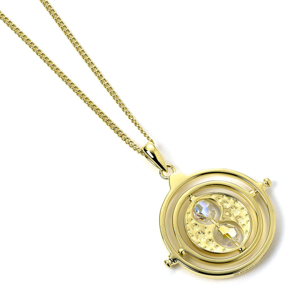 Colgante Giratiempos Harry Potter plata baÃ±o oro_0