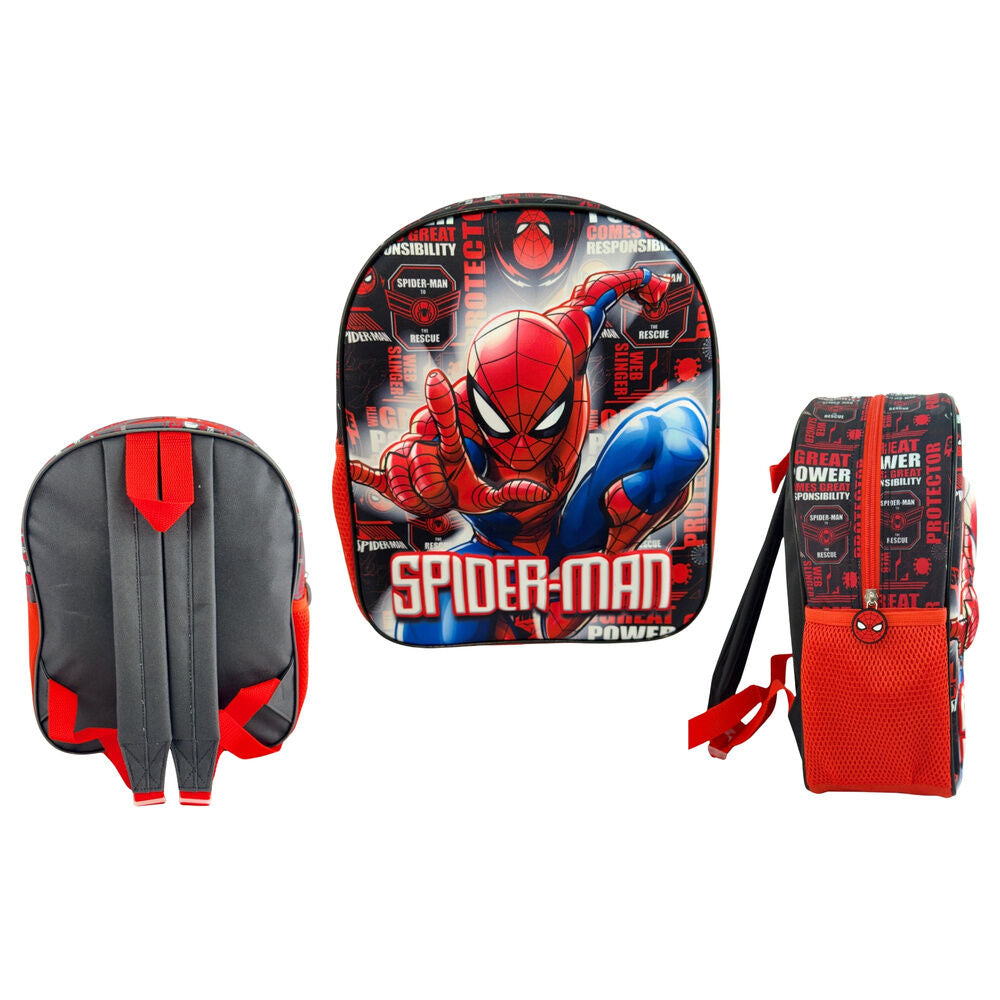 Mochila 3D Hero Spiderman Marvel 30cm_0