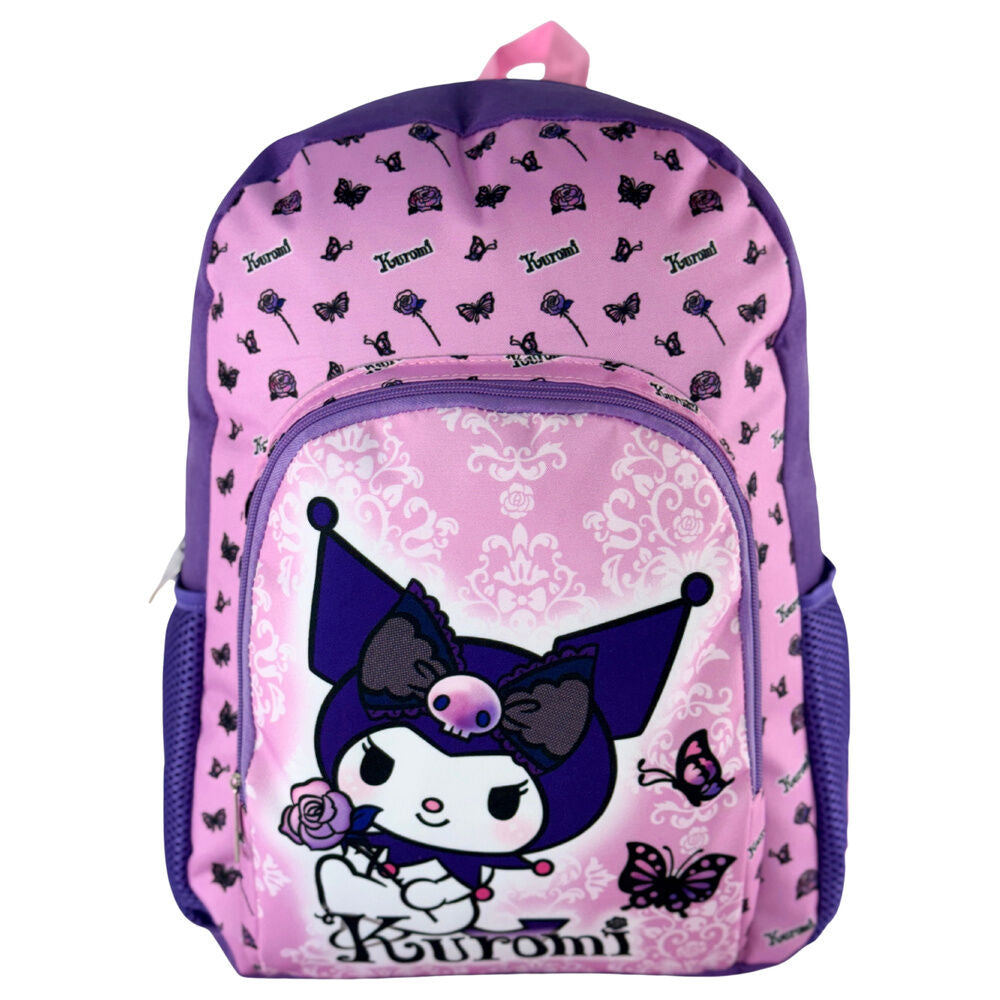 Mochila Purple Kuromi Hello Kitty 40cm_0