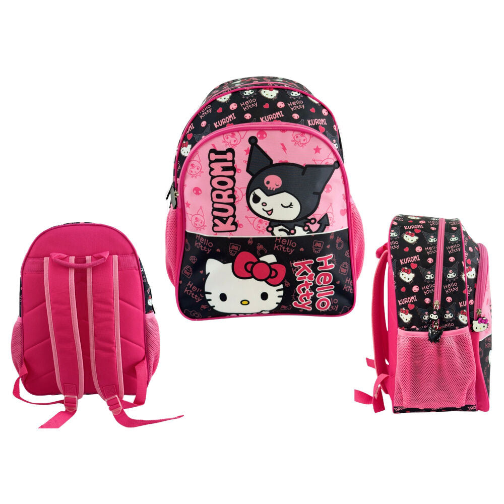 Mochila Kuromi & Hello Kitty 40cm_0