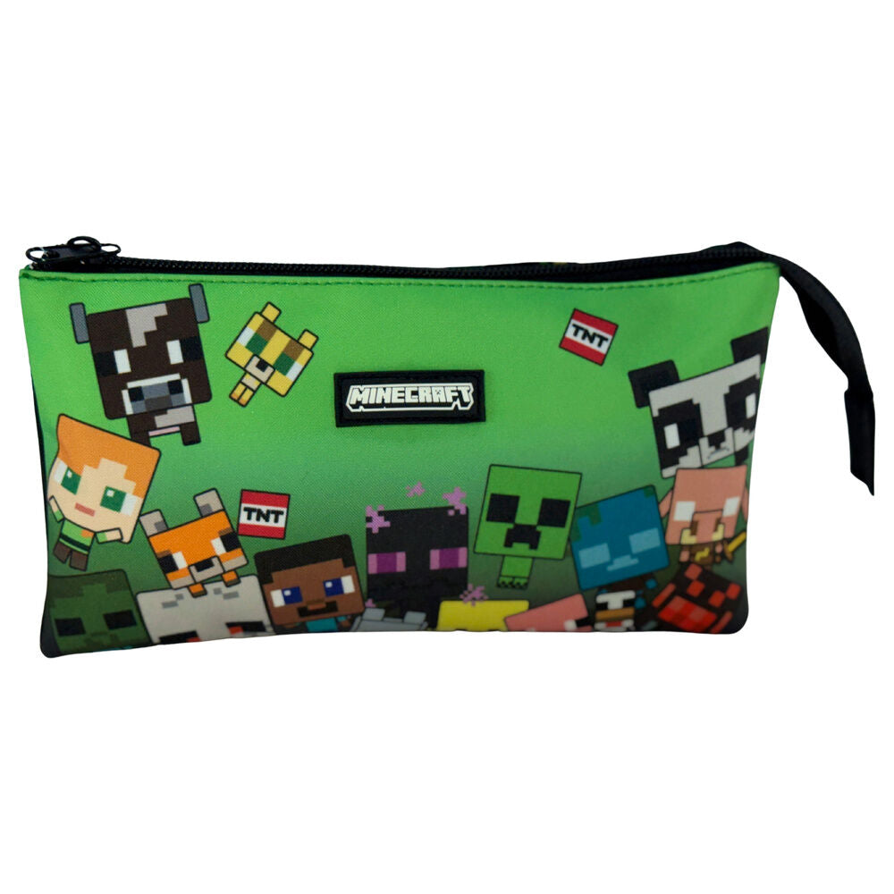Bolsa cremallera Characters Minecraft triple_0