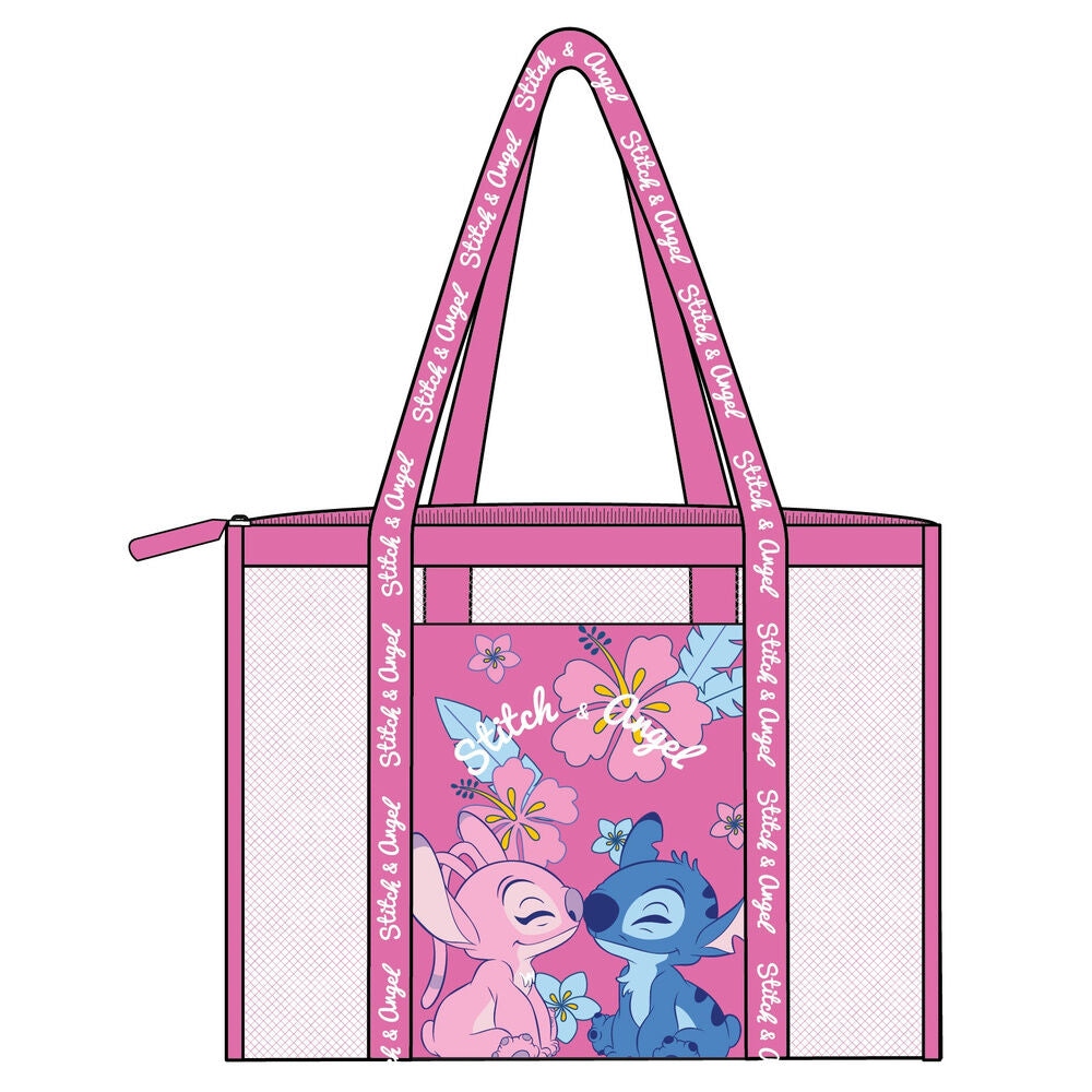 Bolsa playa rejilla Angel & Stitch Disney_0